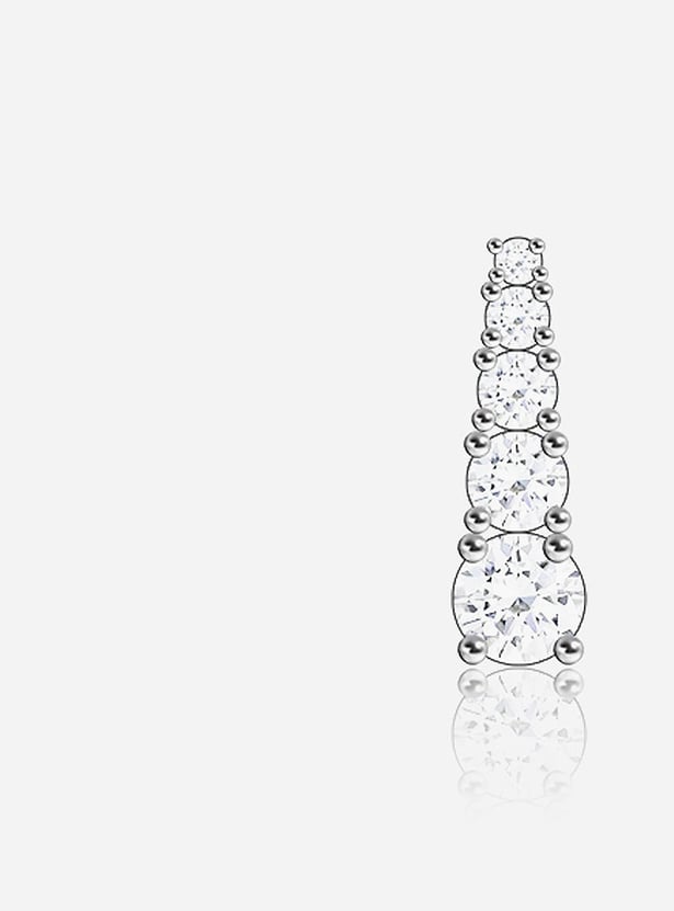 GIVA Sterling Silver Signature Solitaire Earrings