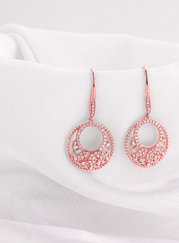 GIVA Sterling Silver Crescent Drop Earrings