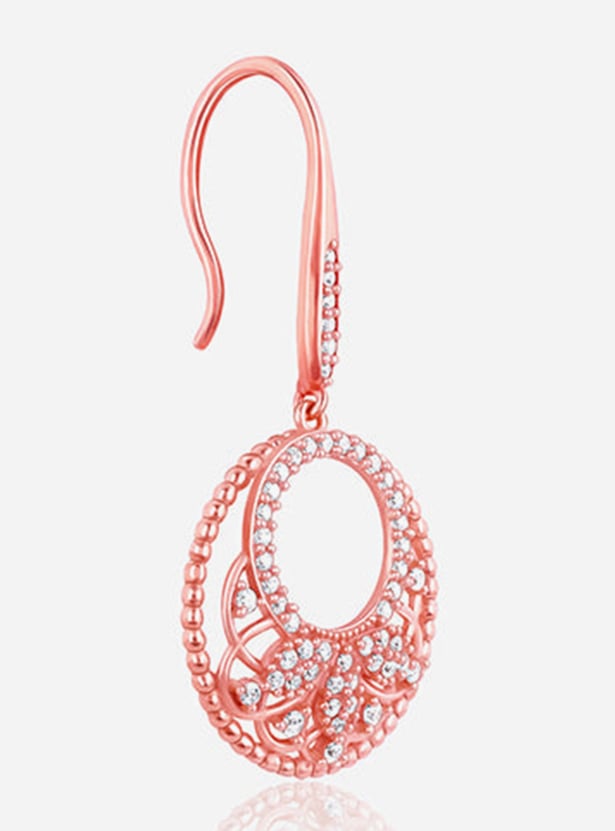 GIVA Sterling Silver Crescent Drop Earrings