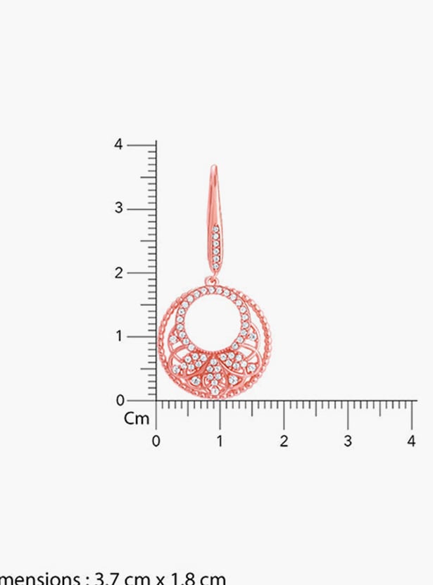 GIVA Sterling Silver Crescent Drop Earrings