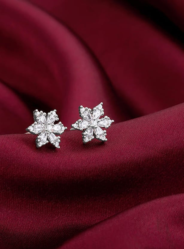 GIVA Sterling Silver Floral Studs