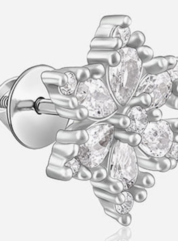 GIVA Sterling Silver Floral Studs