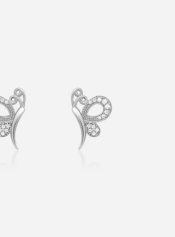 GIVA Sterling Silver Butterfly Studs