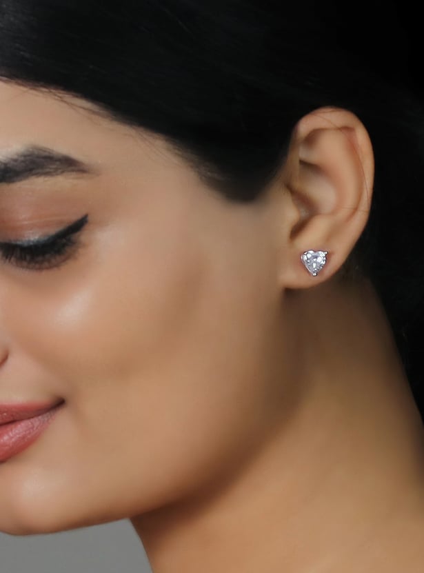 GIVA Sterling Silver Heart Stud Earrings
