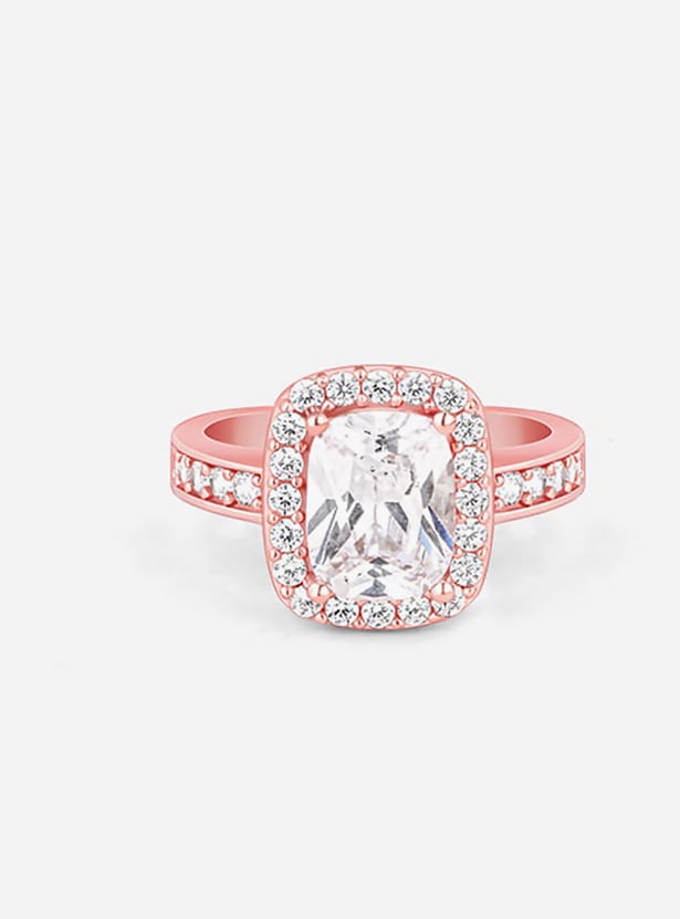 GIVA Sterling Silver Solitaire Finger Ring