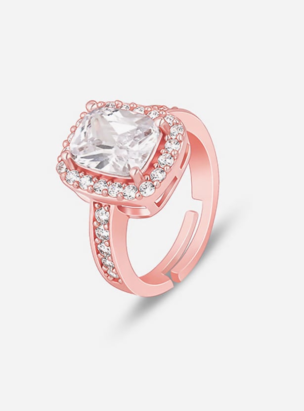 GIVA Sterling Silver Solitaire Finger Ring