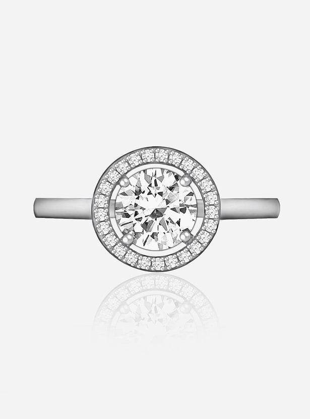GIVA Sterling Silver Zircon Sunshine Finger Ring