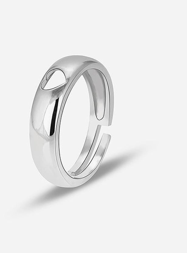 GIVA Sterling Silver Hollow Heart Finger Ring