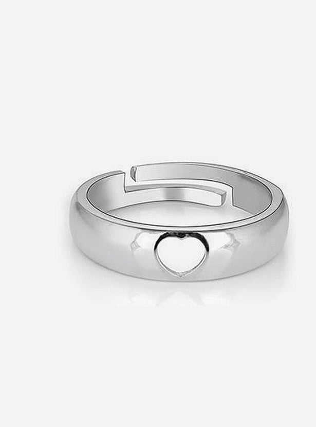 GIVA Sterling Silver Hollow Heart Finger Ring