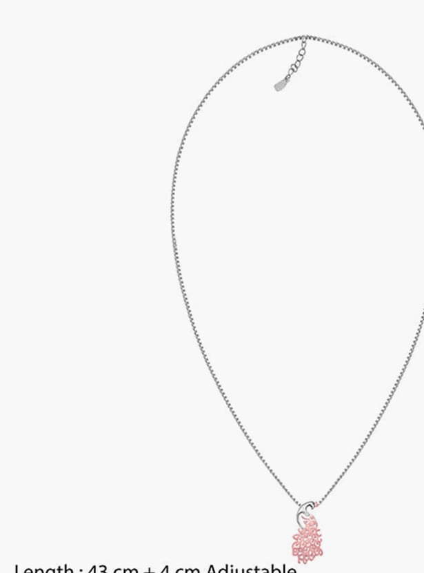 GIVA Sterling Silver Peacock Pendant