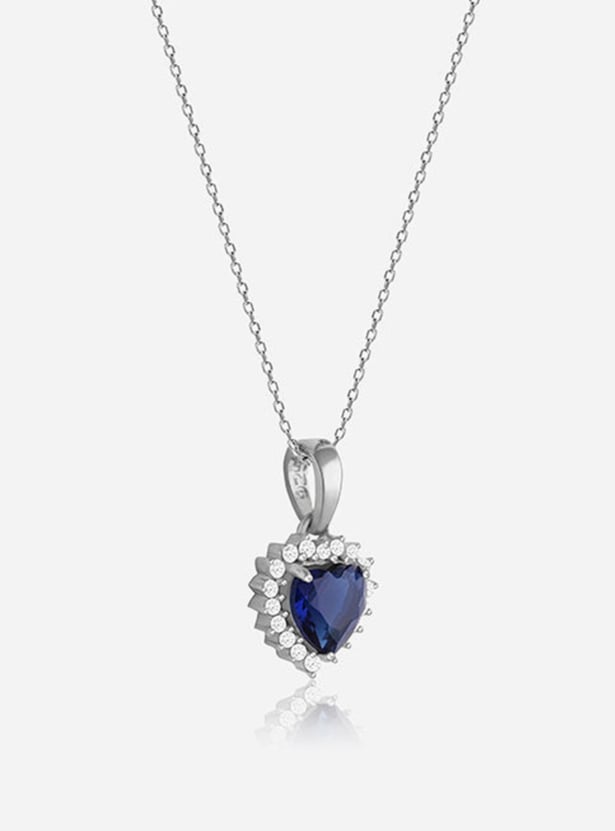 GIVA Sterling Silver Heart Of The Ocean Chain with Pendant