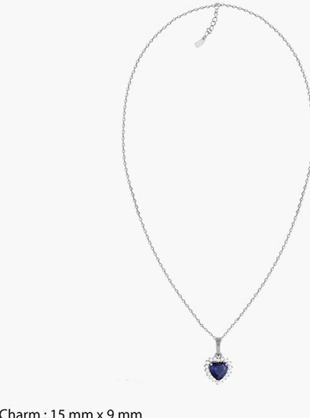 GIVA Sterling Silver Heart Of The Ocean Chain with Pendant