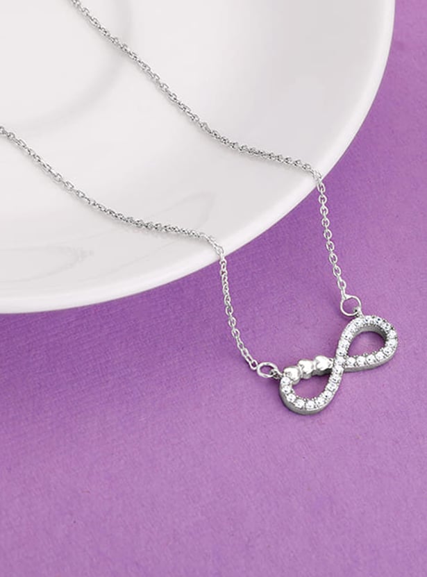 GIVA Sterling Silver Infinity Heart Chain with Pendant