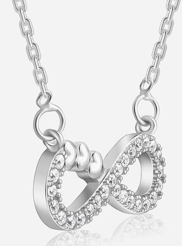 GIVA Sterling Silver Infinity Heart Chain with Pendant