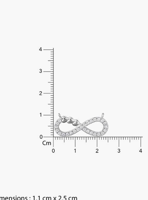 GIVA Sterling Silver Infinity Heart Chain with Pendant