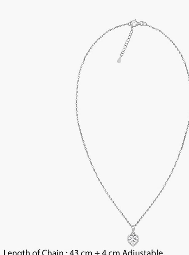 GIVA Sterling Silver Coeur Chain with Pendant