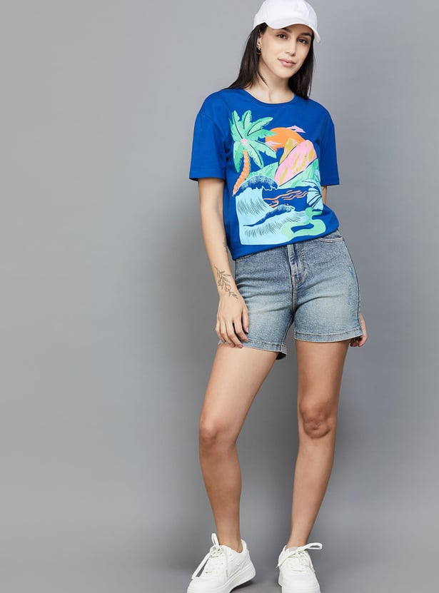 XPOSE Wash Regular Fit Shorts