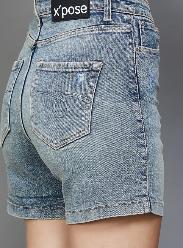 XPOSE Wash Regular Fit Shorts
