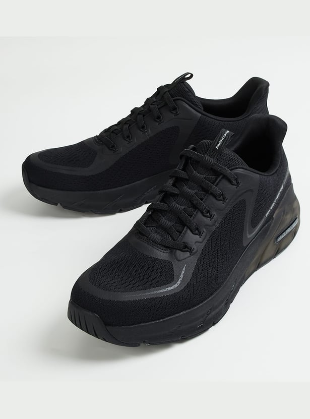 SKECHERS Men Mesh Lace-Up Running Shoes