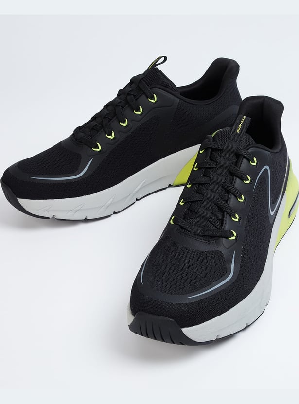 SKECHERS Men Mesh Lace-Up Running Shoes