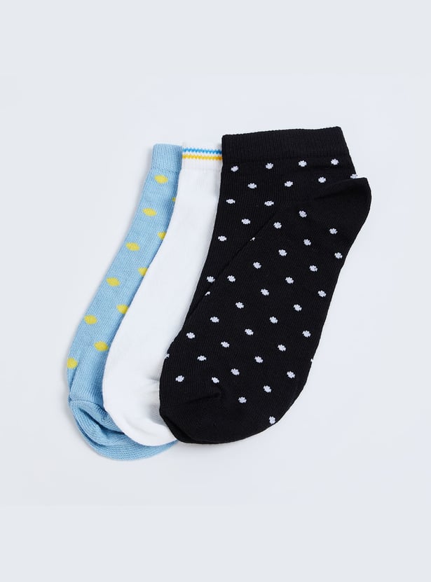 GINGER Women Knitted Ankle-Length Socks - Pack of 3