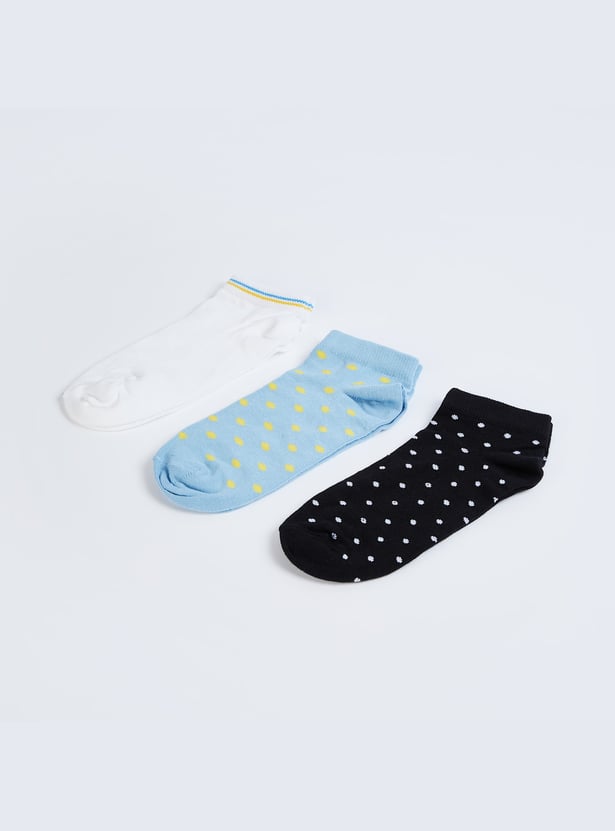 GINGER Women Knitted Ankle-Length Socks - Pack of 3