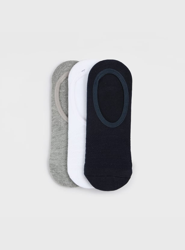 FORCA Solid No Show Socks - Pack of 3