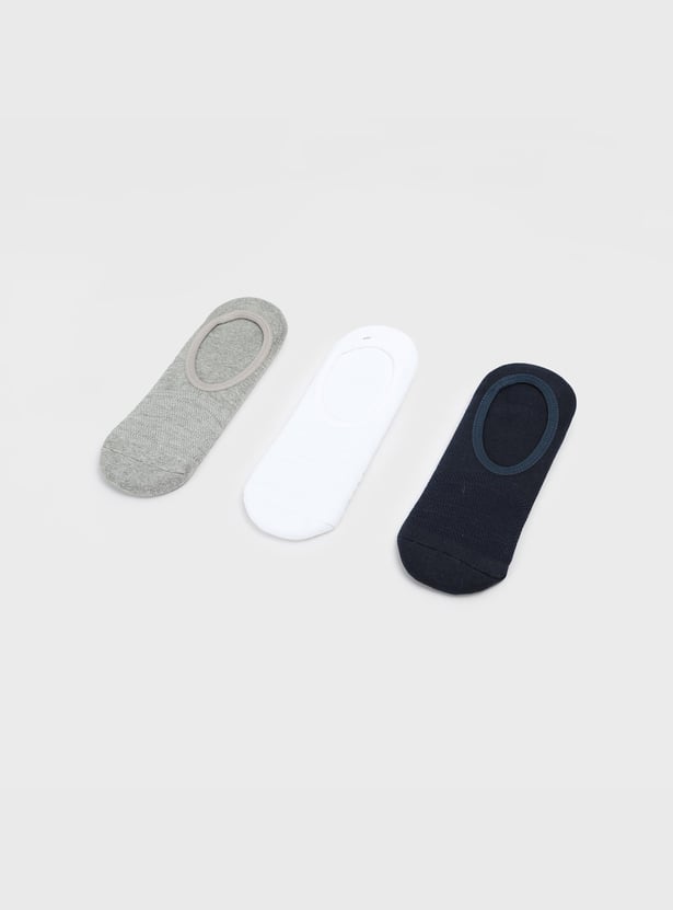 FORCA Solid No Show Socks - Pack of 3