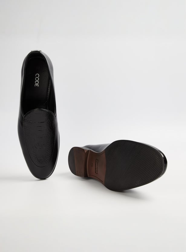 CODE Textured Slip-On Shoes