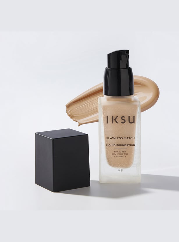 IKSU Flawless Match Liquid Foundation - Cappuccino Medium - 30g
