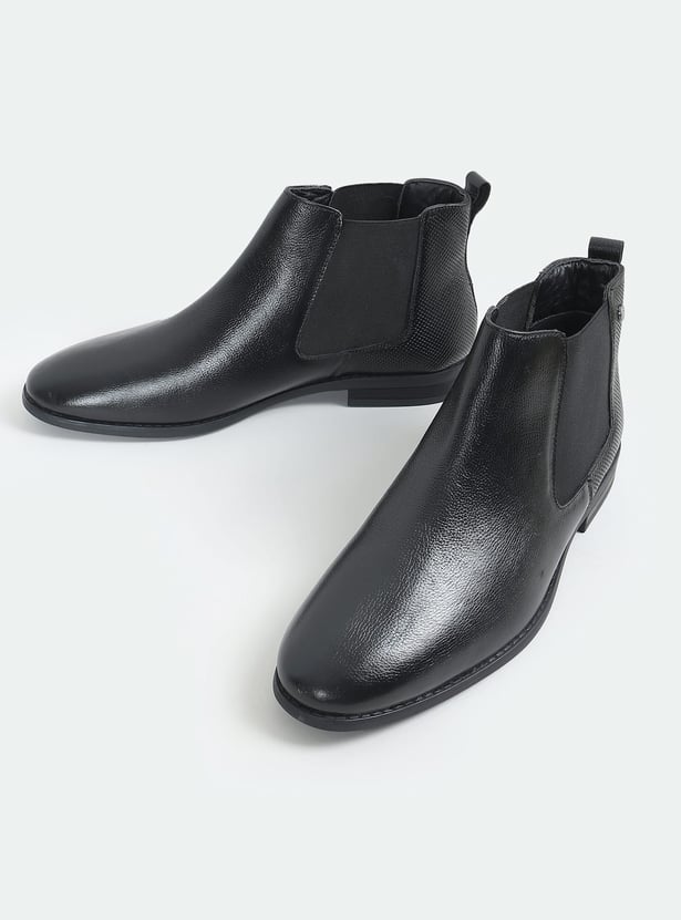 LEE COOPER Leather Chelsea Boots