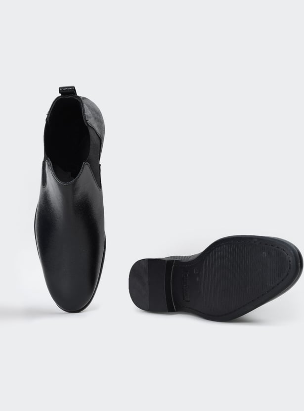 LEE COOPER Leather Chelsea Boots
