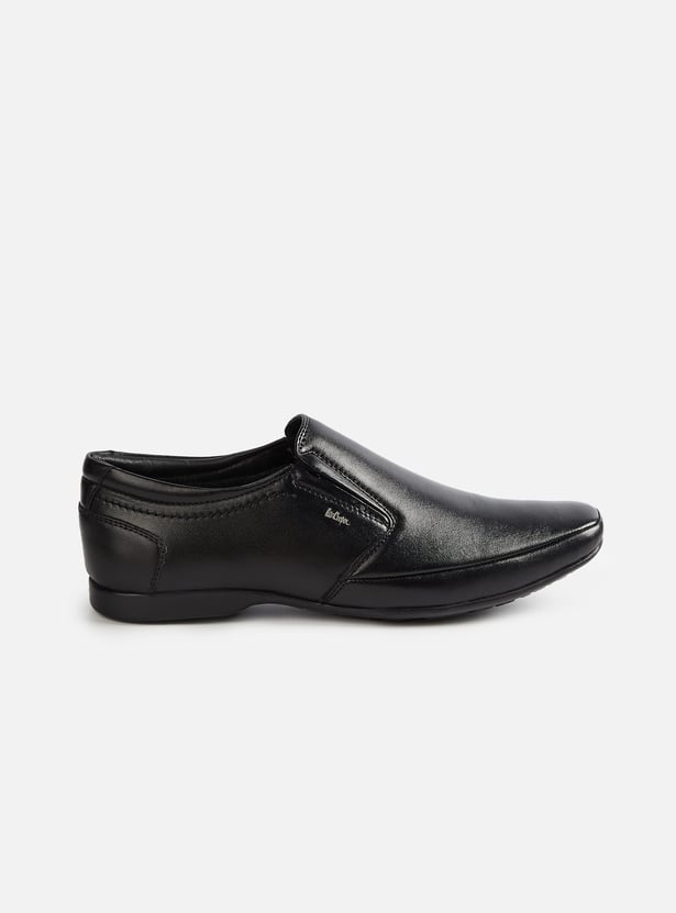 LEE COOPER Solid Leather Loafers