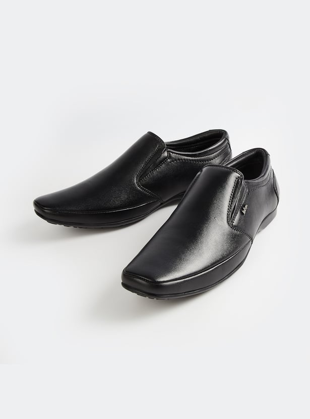 LEE COOPER Solid Leather Loafers
