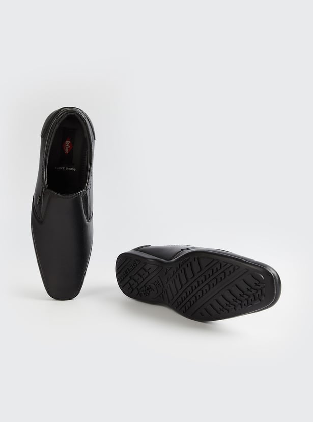 LEE COOPER Solid Leather Loafers