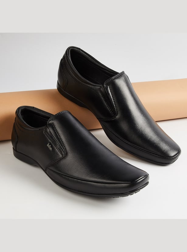 LEE COOPER Solid Leather Loafers