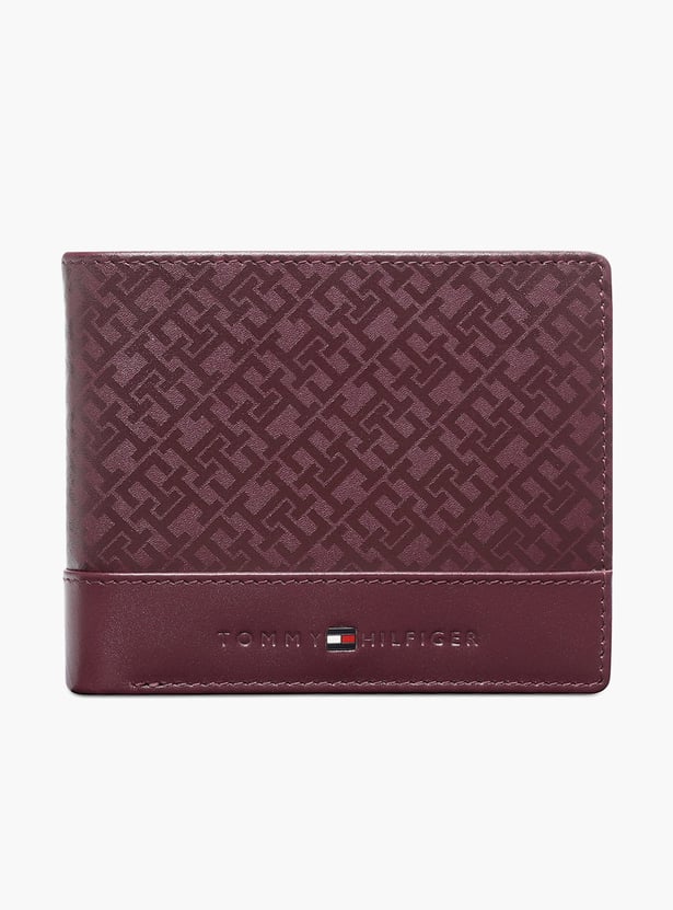 TOMMY HILFIGER Monogram Print Bi-Fold Wallet