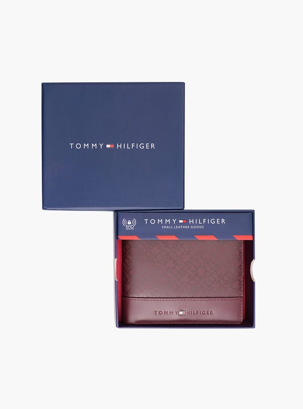TOMMY HILFIGER Monogram Print Bi-Fold Wallet