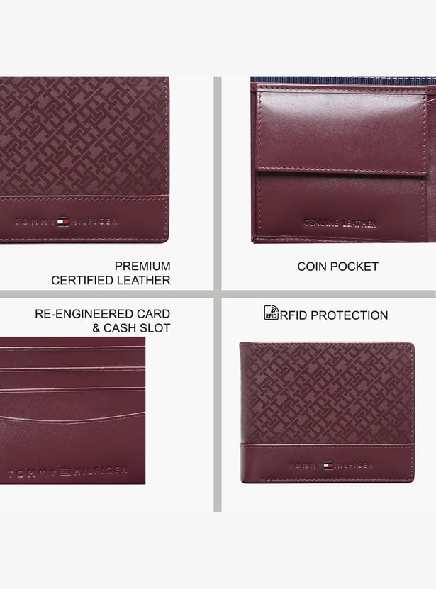 TOMMY HILFIGER Monogram Print Bi-Fold Wallet