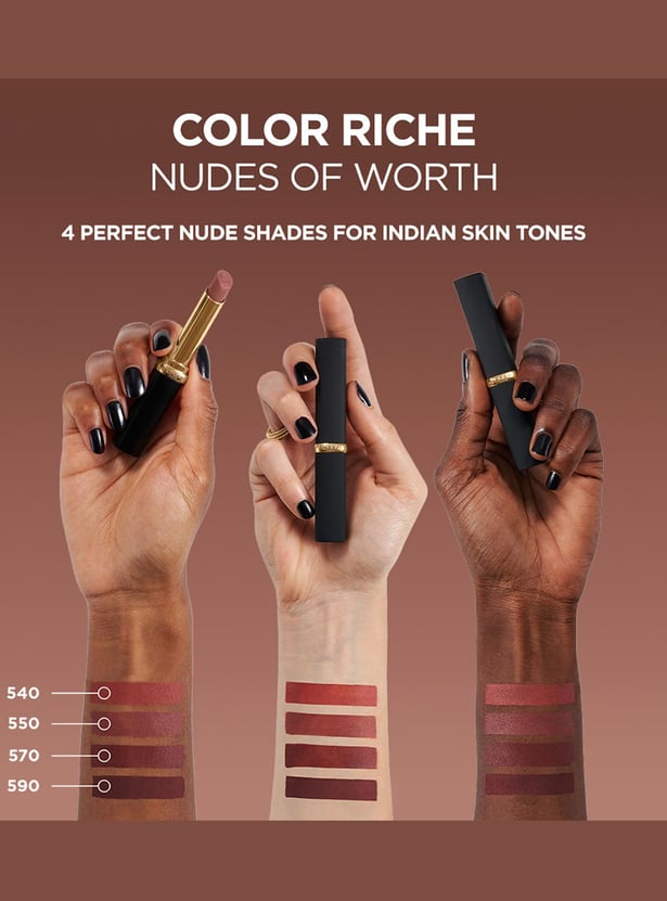 L'OREAL PARIS Color Riche Intense Volume Matte Lipstick - 570 Worth It Intense - 2gm