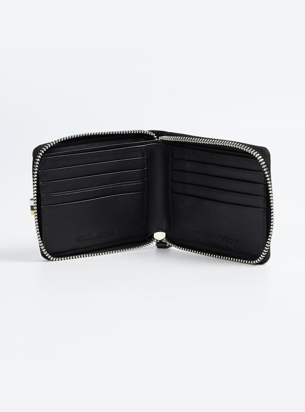 ALLEN SOLLY Solid Zip-Around Wallet