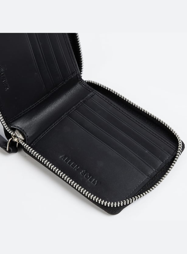 ALLEN SOLLY Solid Zip-Around Wallet