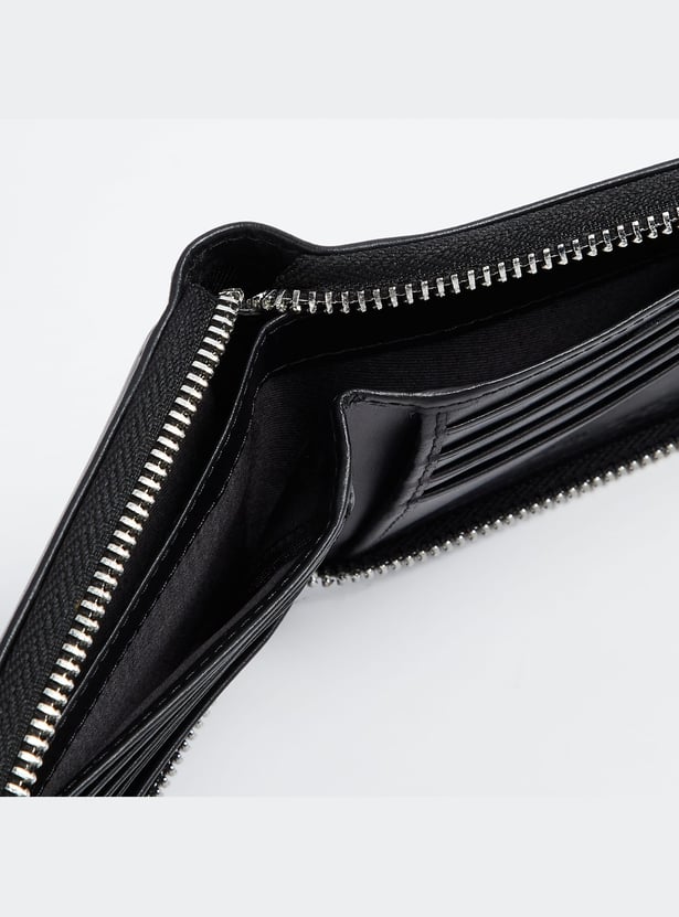 ALLEN SOLLY Solid Zip-Around Wallet