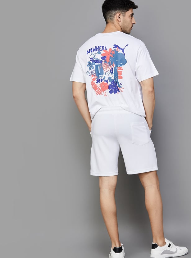 PUMA Men Graphic Back Printed Sports T-shirt
