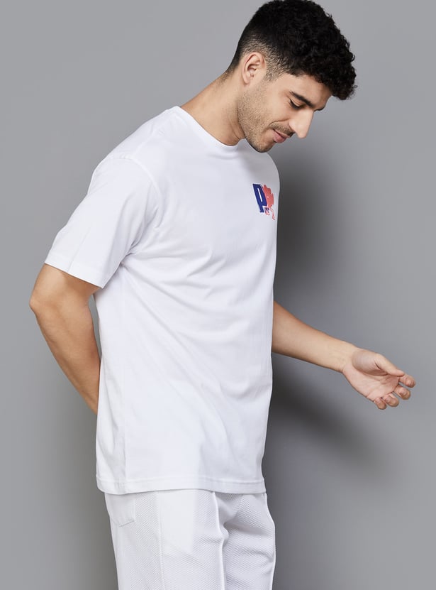 PUMA Men Graphic Back Printed Sports T-shirt