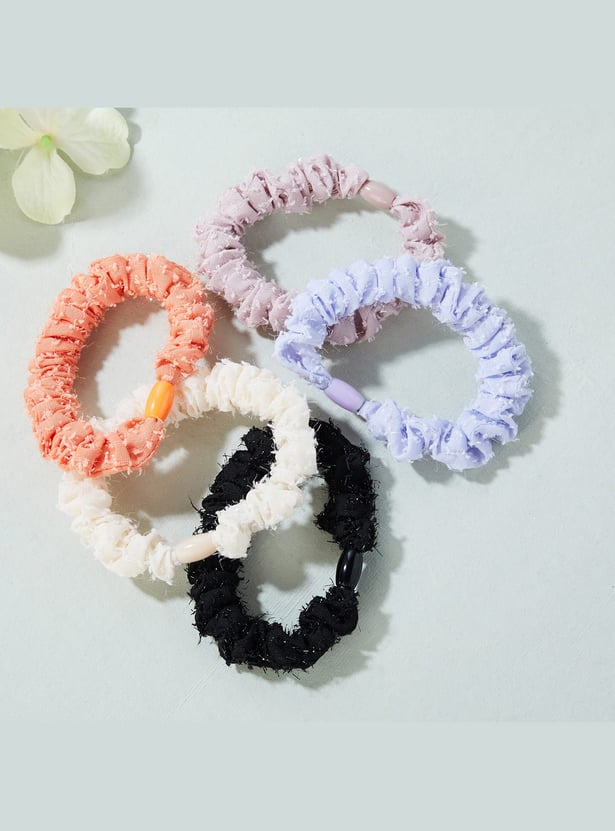 FAME FOREVER Girls Assorted Hair Ties - Pack of 5