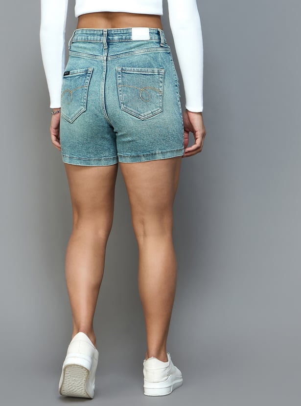 XPOSE High-Rise Denim Shorts