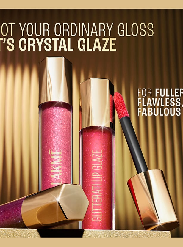 LAKME Glitterati Lip Glaze - 301 Crystal Crush - 5ml