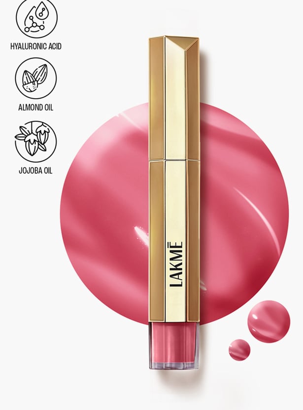 LAKME 9 to 5 Overtime Shine Tinted Lip Oil - Frosted Pink - 5.3ml