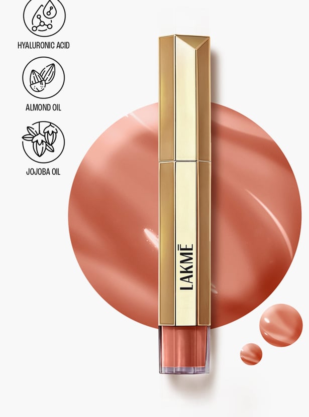 LAKME 9 to 5 Overtime Shine Tinted Lip Oil - Everyday Nude - 5.3ml